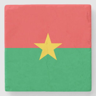 Patriotisk Burkina Faso-flagga Stenunderlägg
