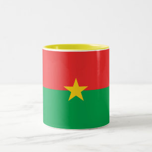 Patriotisk Burkina Faso-flagga Två-Tonad Mugg