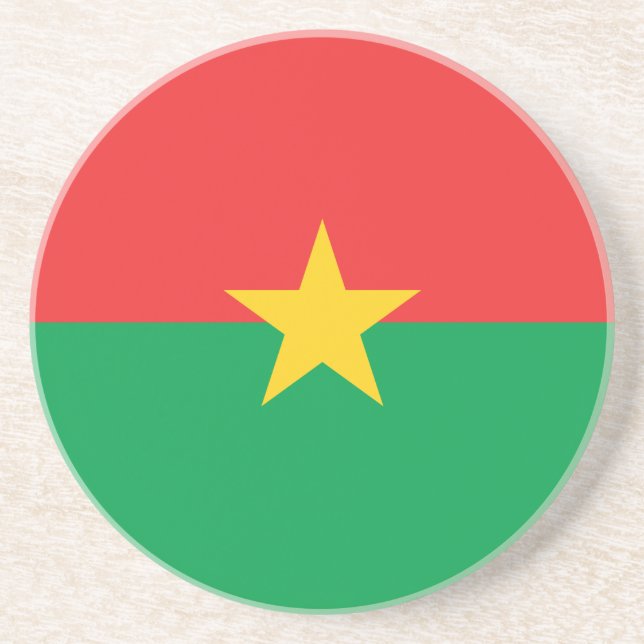 Patriotisk Burkina Faso-flagga Underlägg (Framsidan)