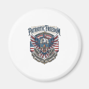 Patriotisk Cajun Pride Vector Grafisk T-shirt_1 Magnet
