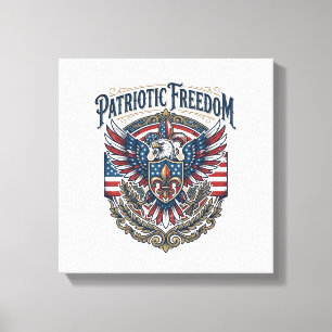 Patriotisk Cajun Stolthet Vektor Grafisk T-Shirt_1 Canvastryck