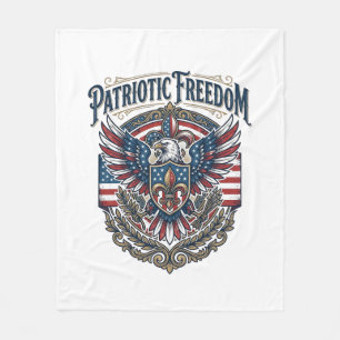 Patriotisk Cajun Stolthet Vektor Grafisk T-Shirt_1 Fleecefilt