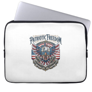 Patriotisk Cajun Stolthet Vektor Grafisk T-Shirt_1 Laptop Fodral