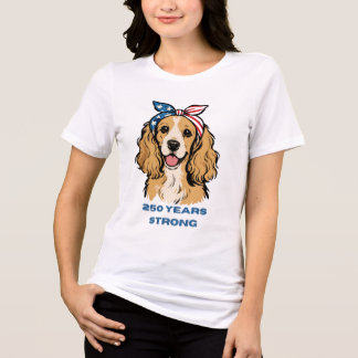 Patriotisk Cocker Spaniel T Shirt