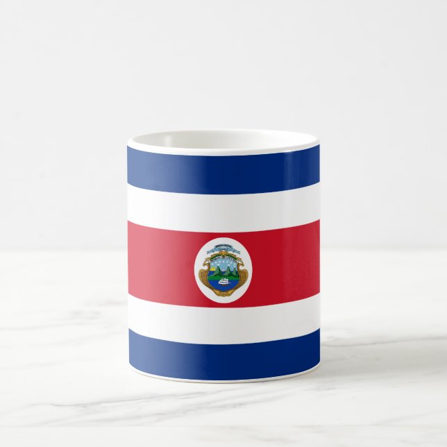 Patriotisk Costa Rica-flagga Kaffemugg (Center)