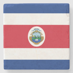 Patriotisk Costa Rica-flagga Stenunderlägg
