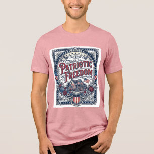 Patriotisk Cottage Garden Vector Grafisk T-shirt