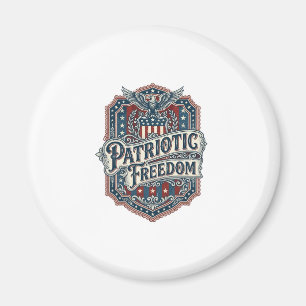 Patriotisk Country Gospel Vektorgrafik T-shirt Magnet