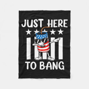 Patriotisk dabba smällare usa för fjärde juli  fleecefilt