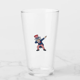 Patriotisk Dabbig Herr Vintage Vektor Design_ Glaskopp