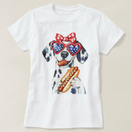 Patriotisk dalmatiner t shirt