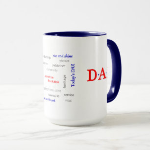Patriotisk DAR Mugg