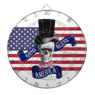 Patriotisk dartboard för stil för välsigna darttavla