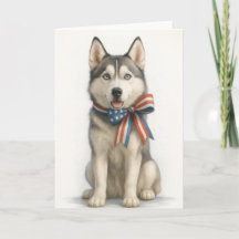 Patriotisk datorskydd för Siberian Husky