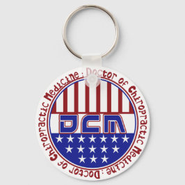 PATRIOTISK DCM-DOKTOR AV CHIROPRACTICMEDICINEN NYCKELRING