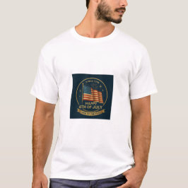 Patriotisk design. Amerikansk flagga. T Shirt