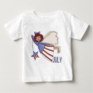 Patriotisk design för Juli ängelsommar Tröja