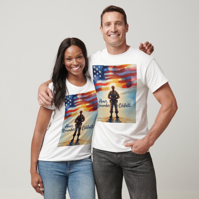 Patriotisk design T-Shirt Memorial Day for Coupon (Unisex)
