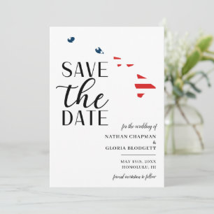 Patriotisk destination wedding i den amerikanska d spara datumet
