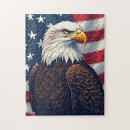 Patriotisk Dold Bild Mosaik Aktivitetsspel för Pussel