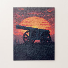 Patriotisk Dold Bild Mosaik Aktivitetsspel för Pussel