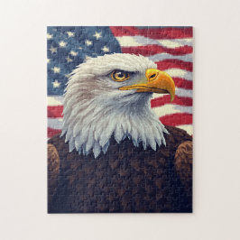 Patriotisk Dold Bild Mosaik Aktivitetsspel för Pussel