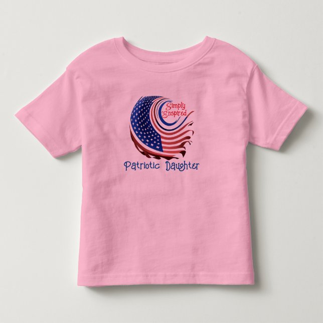 "Patriotisk dotter"? T Shirt (Framsida)