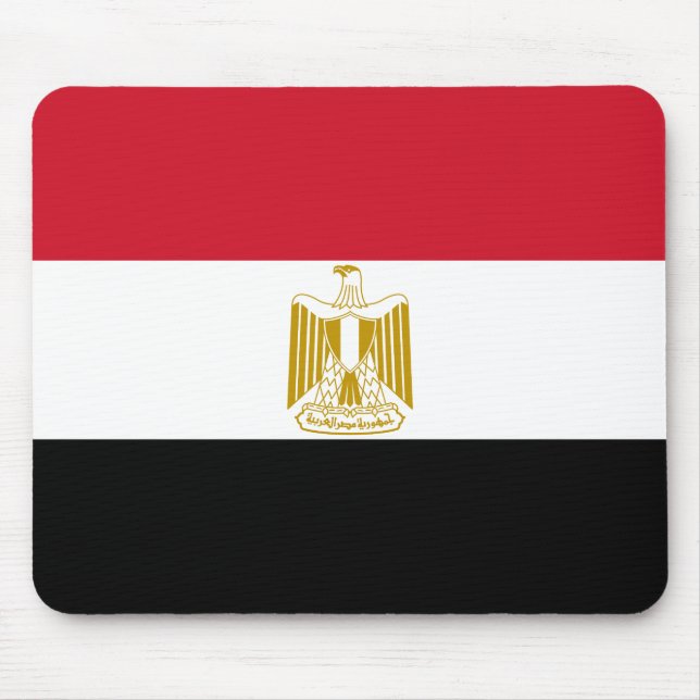 Patriotisk Egypten Flagga Musmatta (Framsidan)