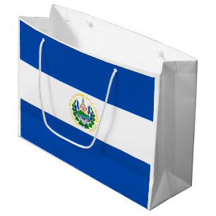 Patriotisk El Salvador-flagga
