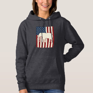 Patriotisk elefantflagga Vintage Vector Design_1 T Shirt