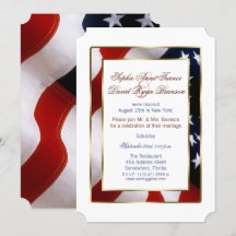 Patriotisk, Elegant USA flagga Evening Bröllop