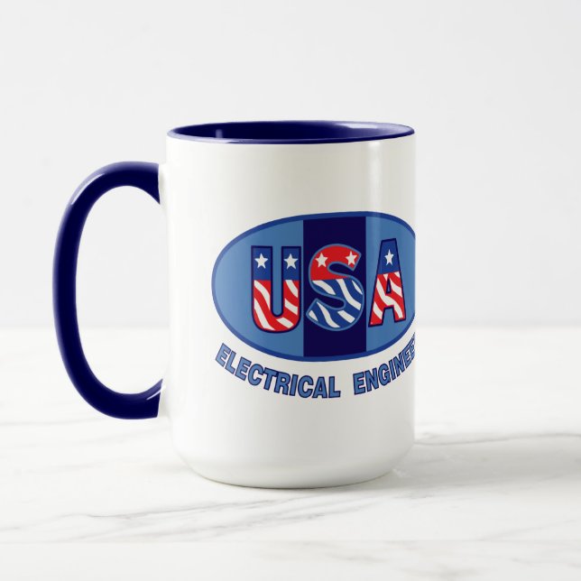 Patriotisk elektroingenjör mugg (Vänster)