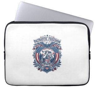 Patriotisk Fågelskådare Vector Grafik T-Shirt (2) Laptop Fodral