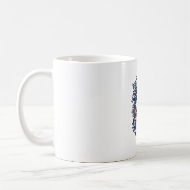 Patriotisk Fågelskådare Vector Grafisk T-Shirt (2) Kaffemugg (Vänster)