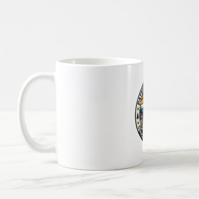 Patriotisk Farbror Sam Katt Retro Solnedgång T-Shi Kaffemugg (Vänster)