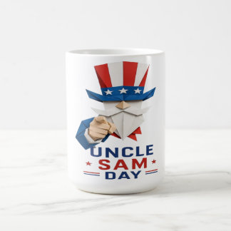 Patriotisk farbror Sam Papperskonst - USA Farbror Kaffemugg