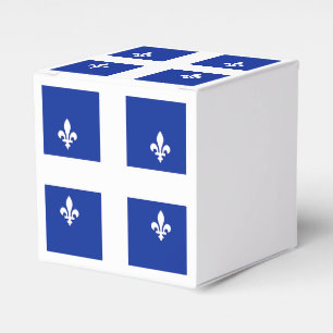 Patriotisk favör med Flagga av Quebec Presentaskar