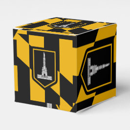 Patriotisk favör med Flagga Baltimore Presentaskar