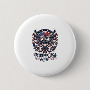 Patriotisk Fenix Hybrid Patriot Djurliknande Pat Knapp
