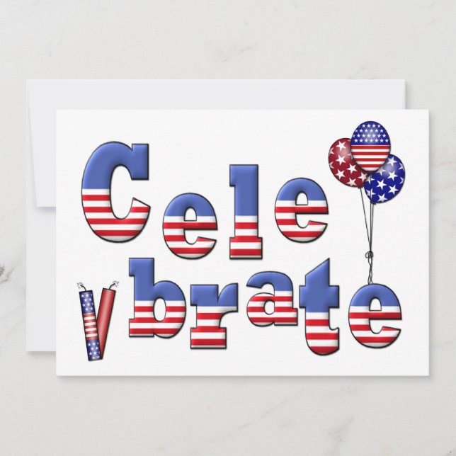 Patriotisk Firande Inbjudningar (Framsida)