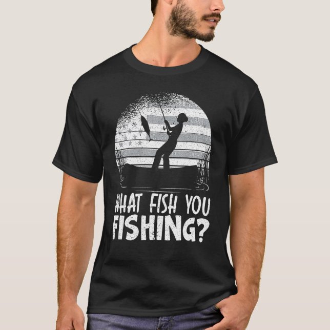 Patriotisk Fiske Fiskare Båt T Shirt (Framsida)