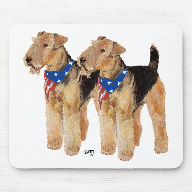 Patriotisk flagg-duo musmatta (Framsidan)
