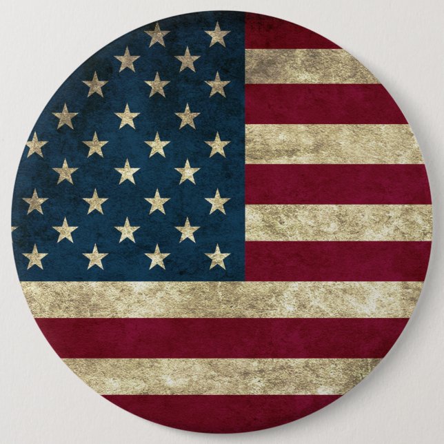 Patriotisk flagga av Amerika Knapp (Framsida)