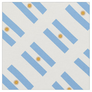 Patriotisk: Flagga av argentinska utskrifter Tyg