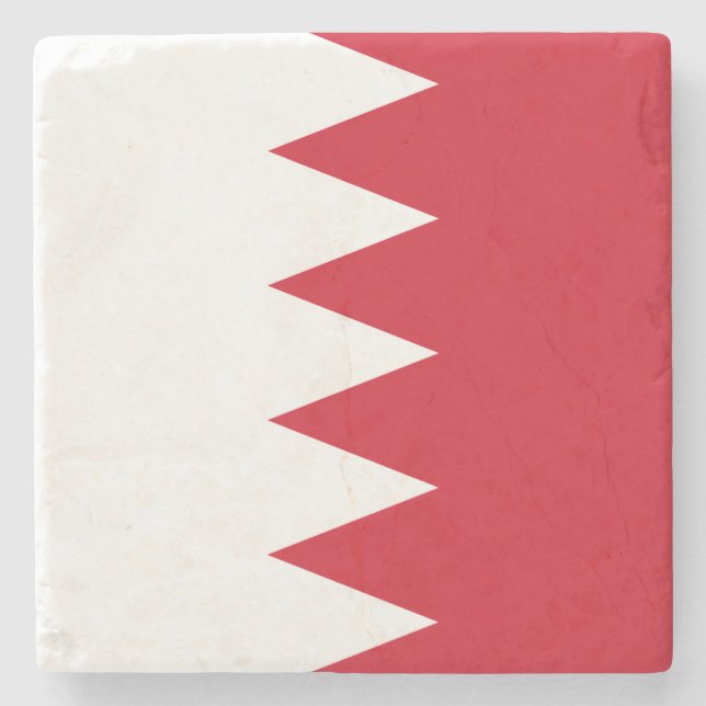 Patriotisk flagga av Bahrain Stencoaster Stenunderlägg (Framsidan)