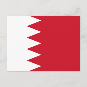 Patriotisk flagga av Bahrain vykort