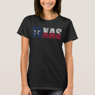 Patriotisk flagga för vintage av Texas Tee