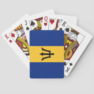 Patriotisk flagga från Barbados Casinokort