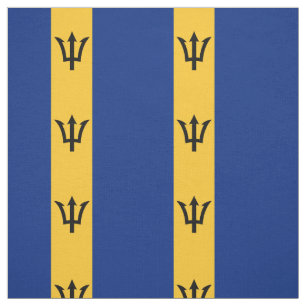 Patriotisk flagga från Barbados Tyg
