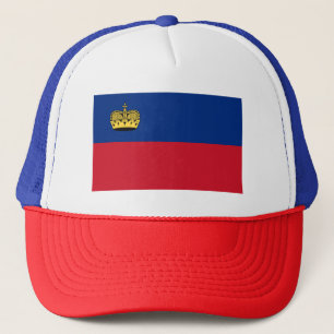 Patriotisk flagga från Liechtenstein Keps